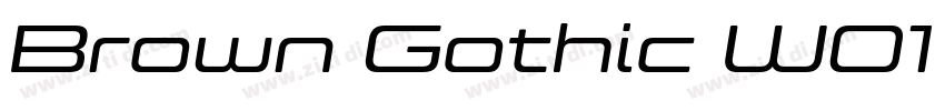 Brown Gothic W01 Ext字体转换